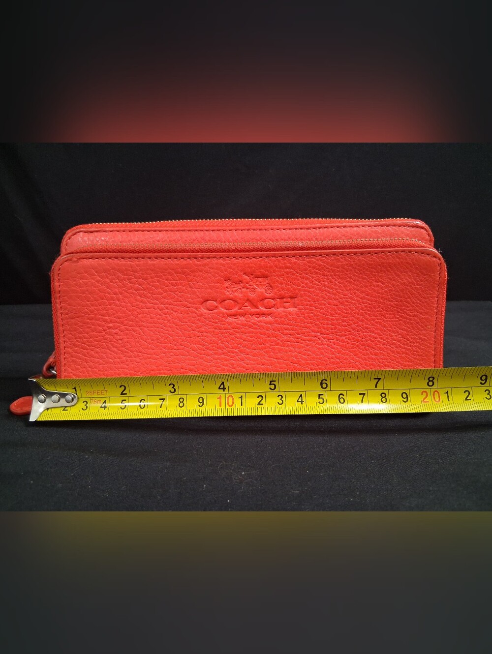 Coach Scout Hobo Purse Orange Pebble Leather W/ Pebble Leather Orange Wristlet - Picture 14 of 16